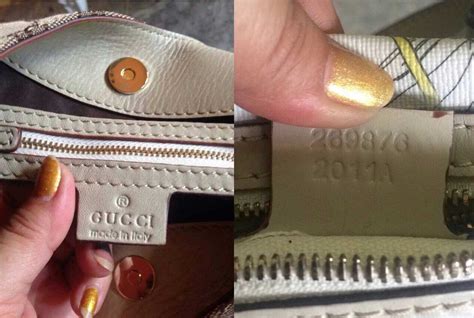 gucci slide serial number|how to tell if gucci bag is real.